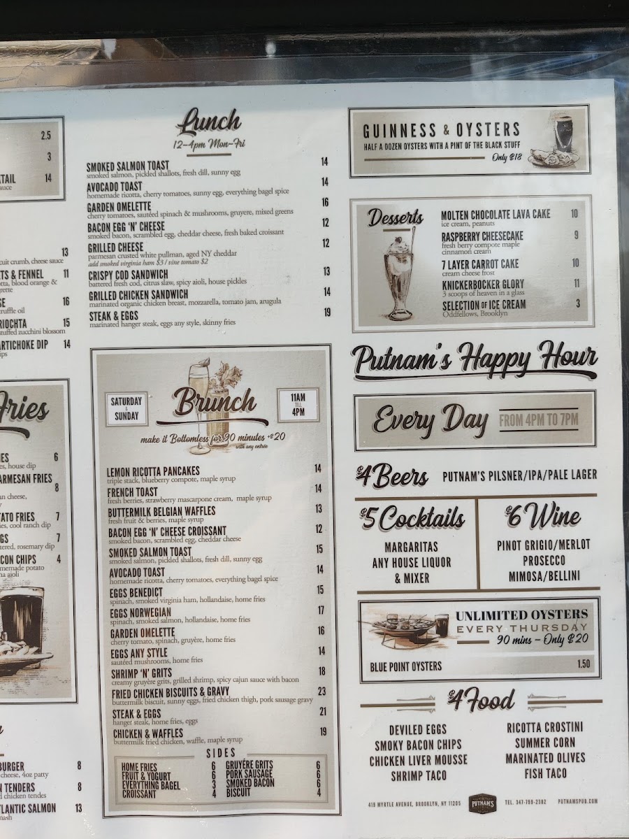 Putnam's Pub & Cooker Menu - Image 2