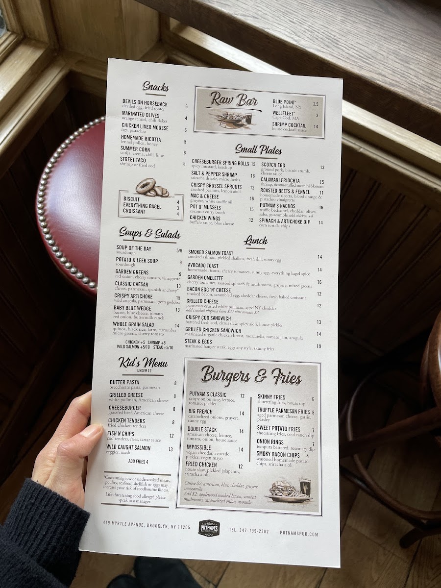 Putnam's Pub & Cooker Menu - Image 3